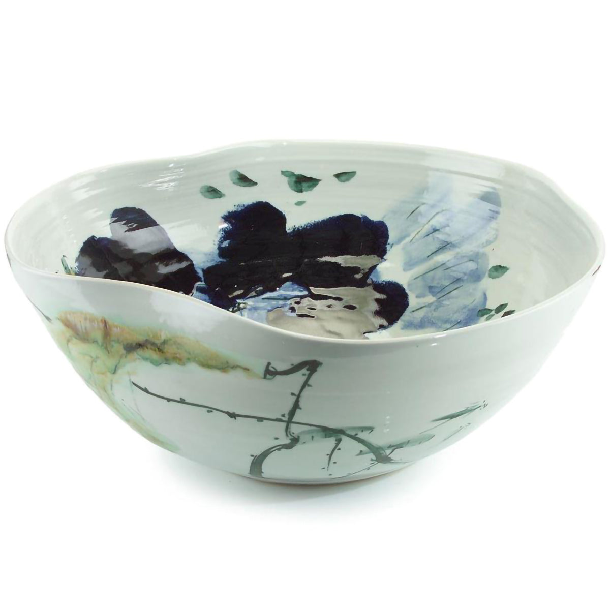 Curled-Rim Porcelain Bowl II