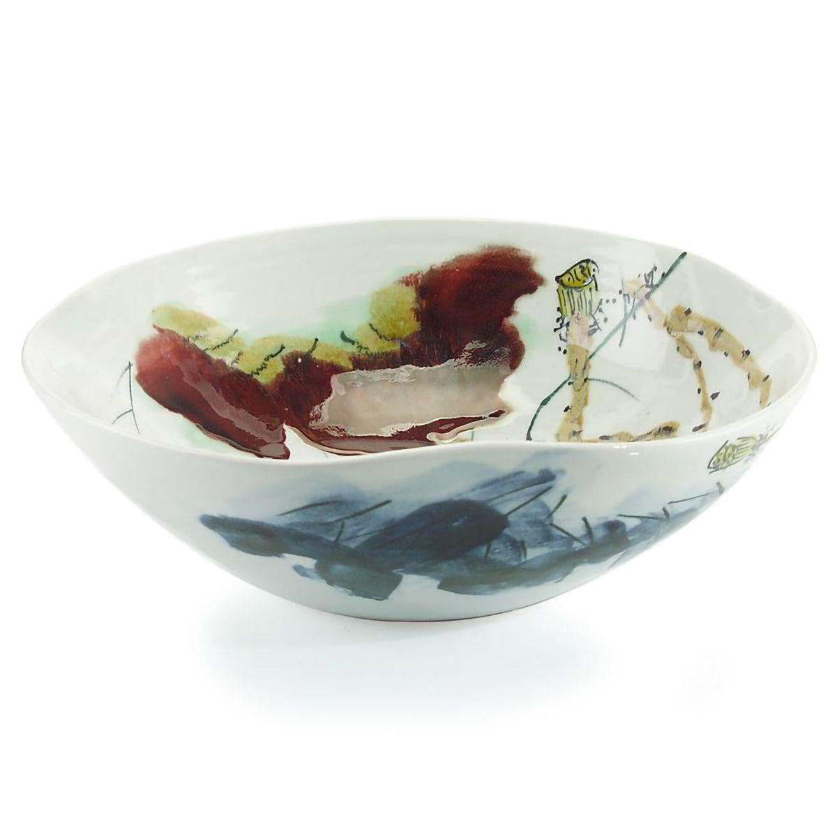 Curled-Rim Porcelain Bowl III