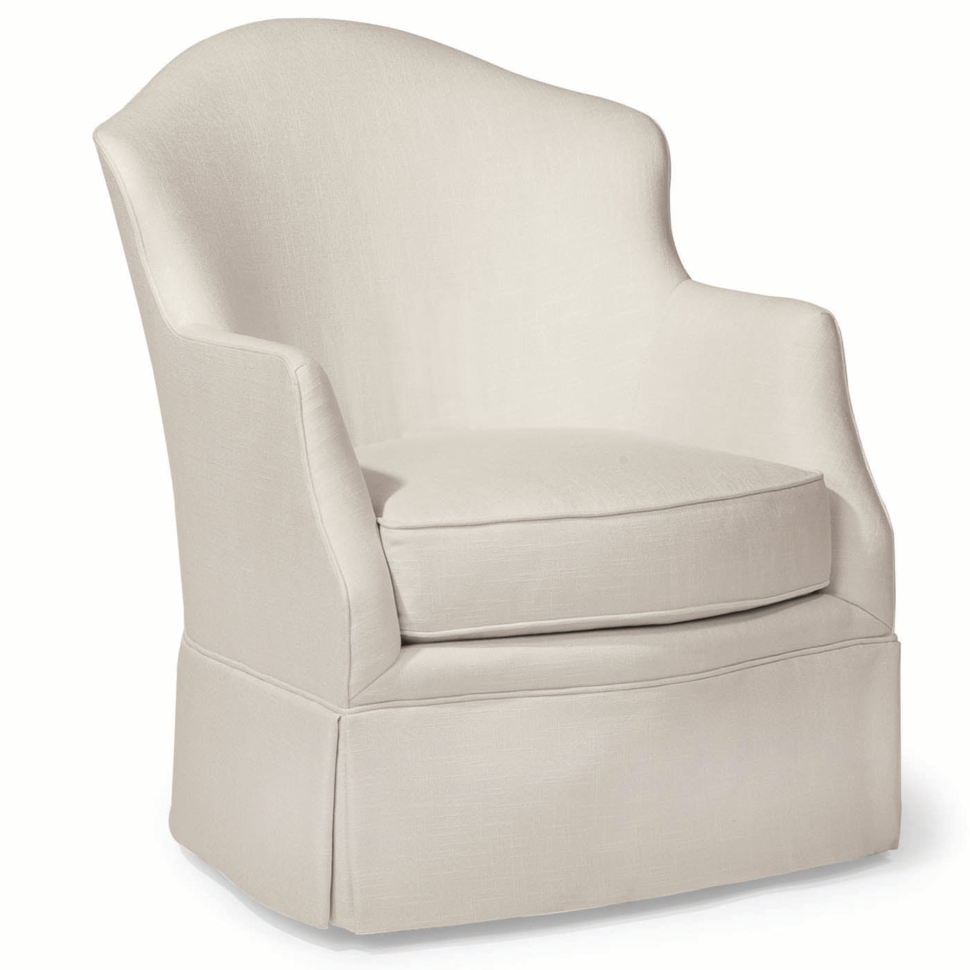 Kink Swivel Lounge Chair (Kick Pleat Skirt)