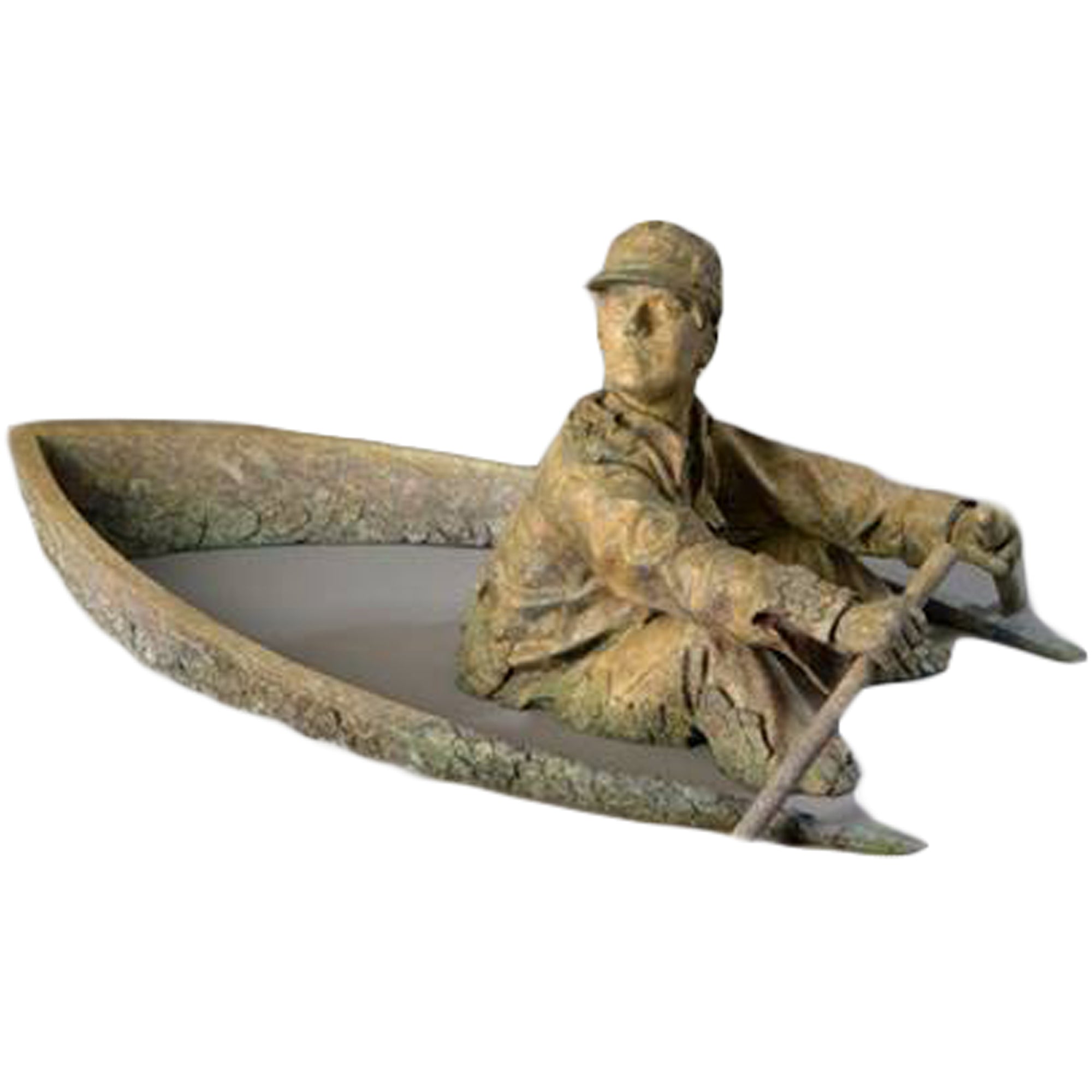 Original Bronze Sculpture: Oarsman, Artist: David Phelps