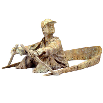 Original Bronze Sculpture: Oarsman, Artist: David Phelps