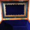 Interior Blue Velvet Framed Lid