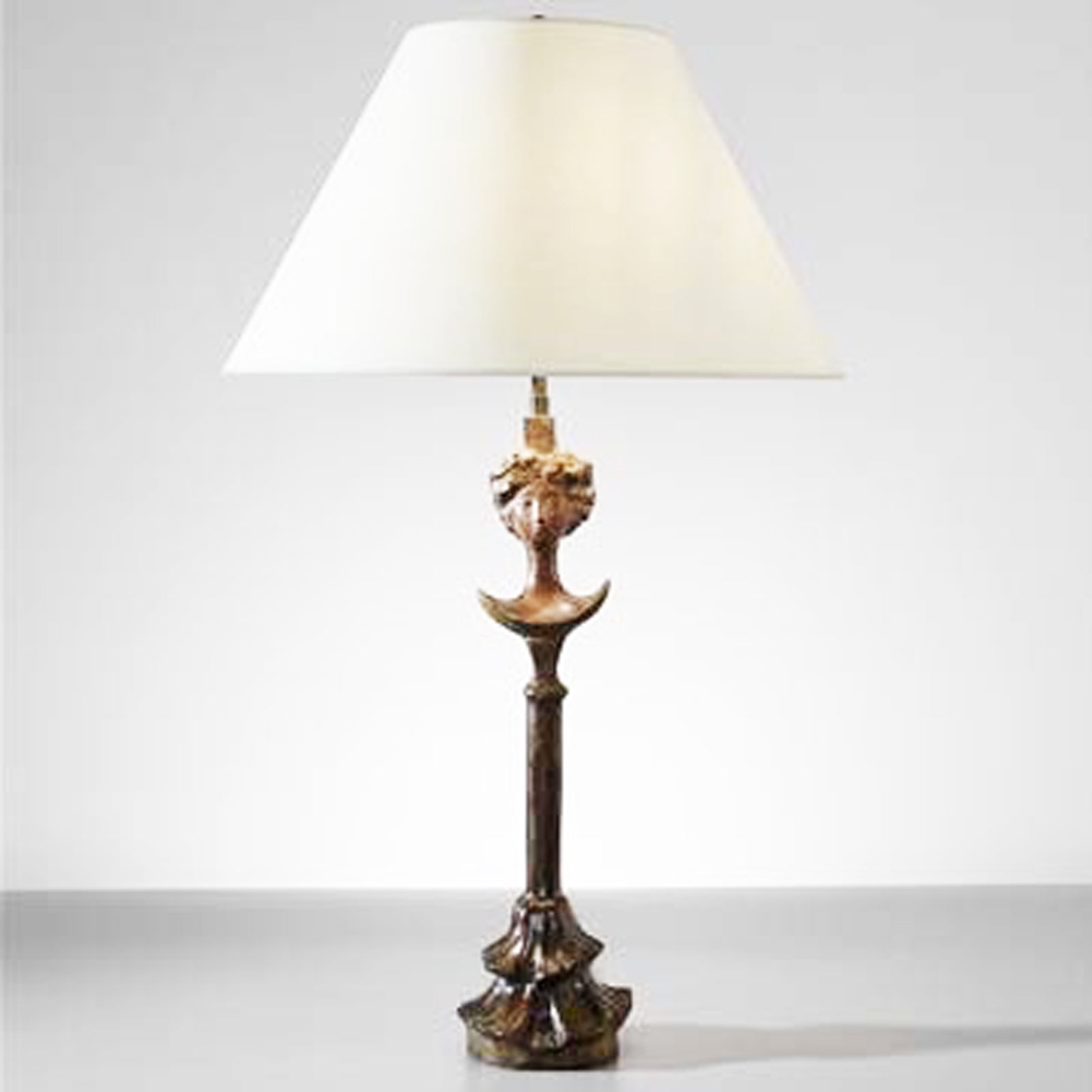 Table Lamp Alberto Giacometti (after) Tete de Femme C1960's