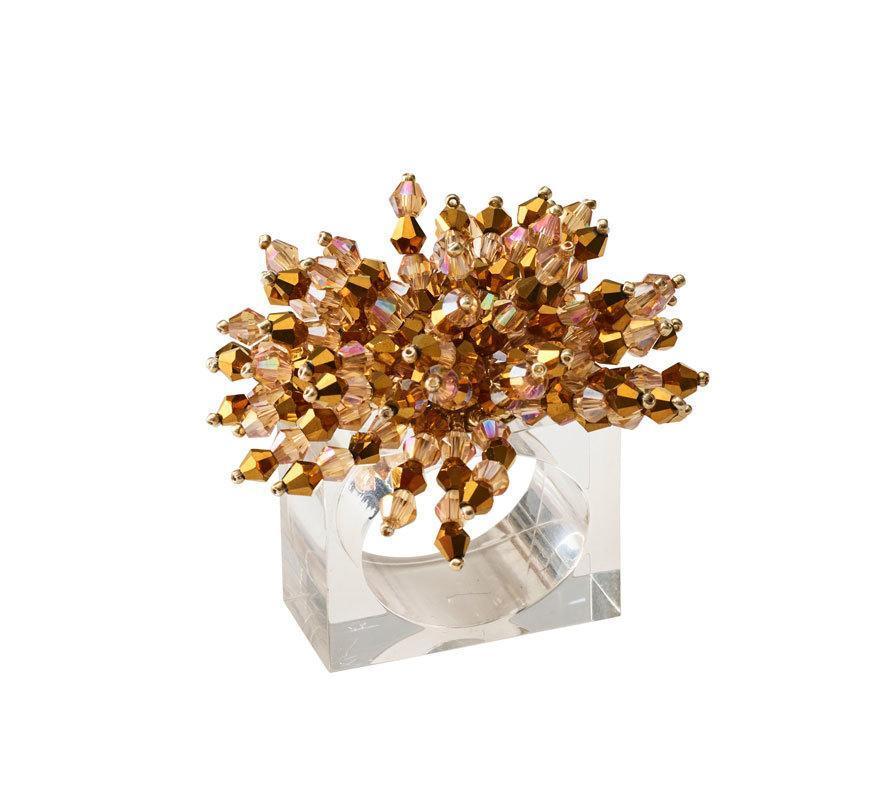 Napkin Ring in Gold, Set of 4