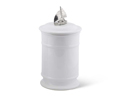 Sail Boat Stoneware Canister