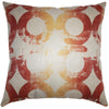 Throw Pillow Orange and Red Rings