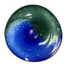 Modern Cobalt Blue Emerald Green hand-blown glass centerpiece