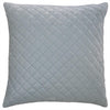 Throw Pillow Quilted Light Blue