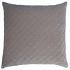 Throw Pillow Quilted Light Grey