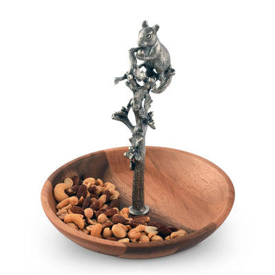 Squirrel Wood Candy/Nut Dish