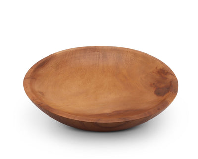 Calabash Round Acacia Wood Salad Bowl