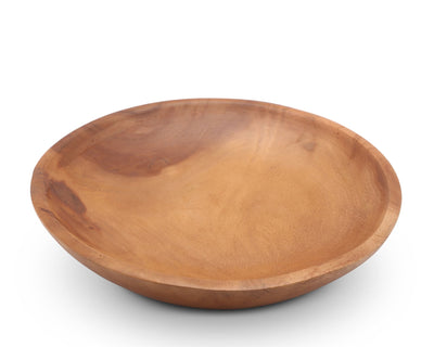 Calabash Round Acacia Wood Salad Bowl
