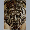 Spanish Revival/ Mayan Revival Rare Figural Silverplated Fixture