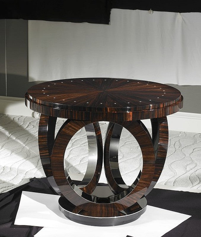 high end Macassar Ebony End Table