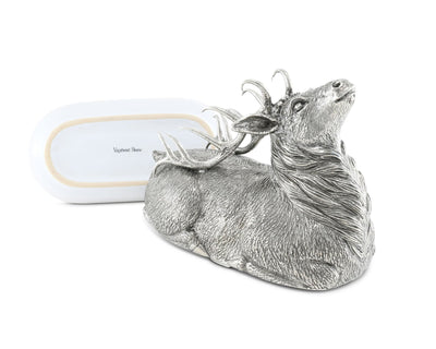 Pewter Stag Butter Dish