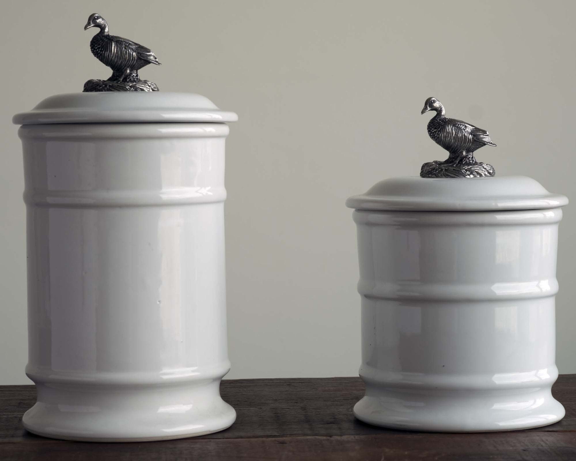 Duck Stoneware Canister