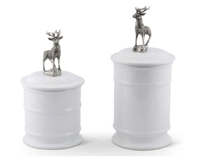 Elk Stoneware Canister