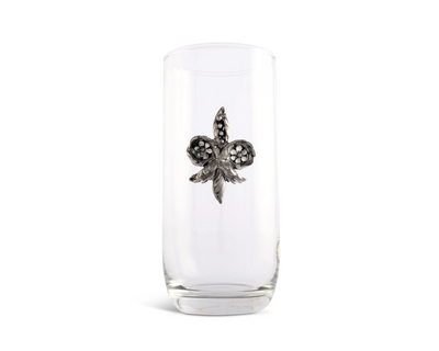 Fleur De Lis Ice Tea Glass