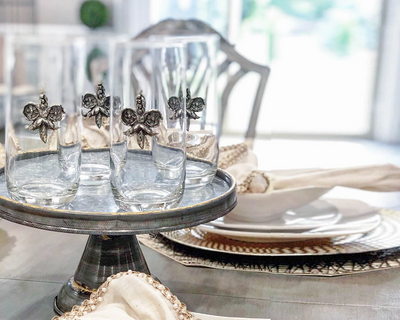 Fleur De Lis Ice Tea Glass