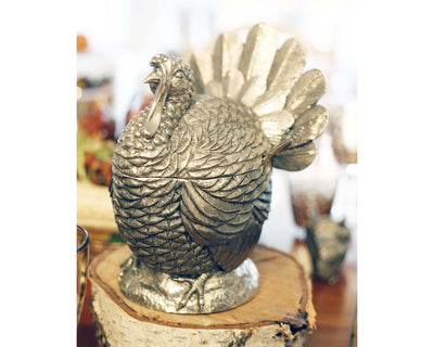 Pewter Turkey Gravy Boat