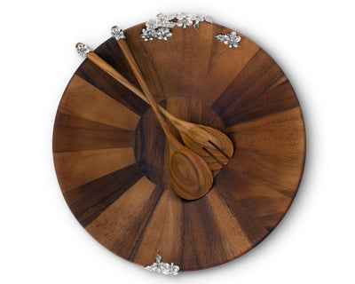 Lilacs Salad Bowl And Servers