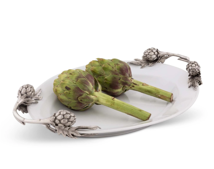 Artichoke Stoneware Serving Tray