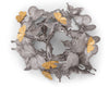 Pewter Butterfly Centerpiece Porcelain Bowl