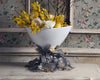 Pewter Butterfly Centerpiece Porcelain Bowl