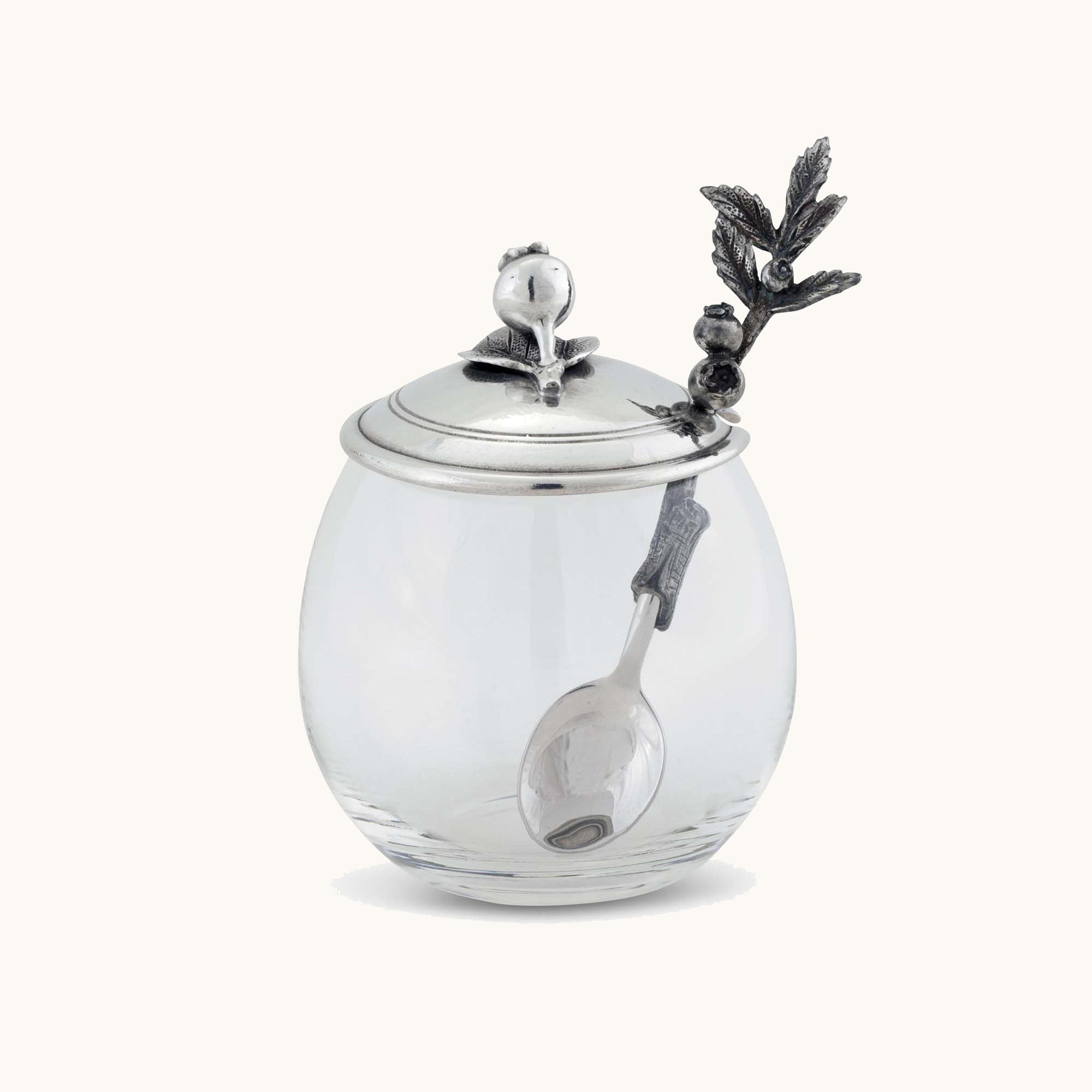 Blueberry Jam Jar With Spoon