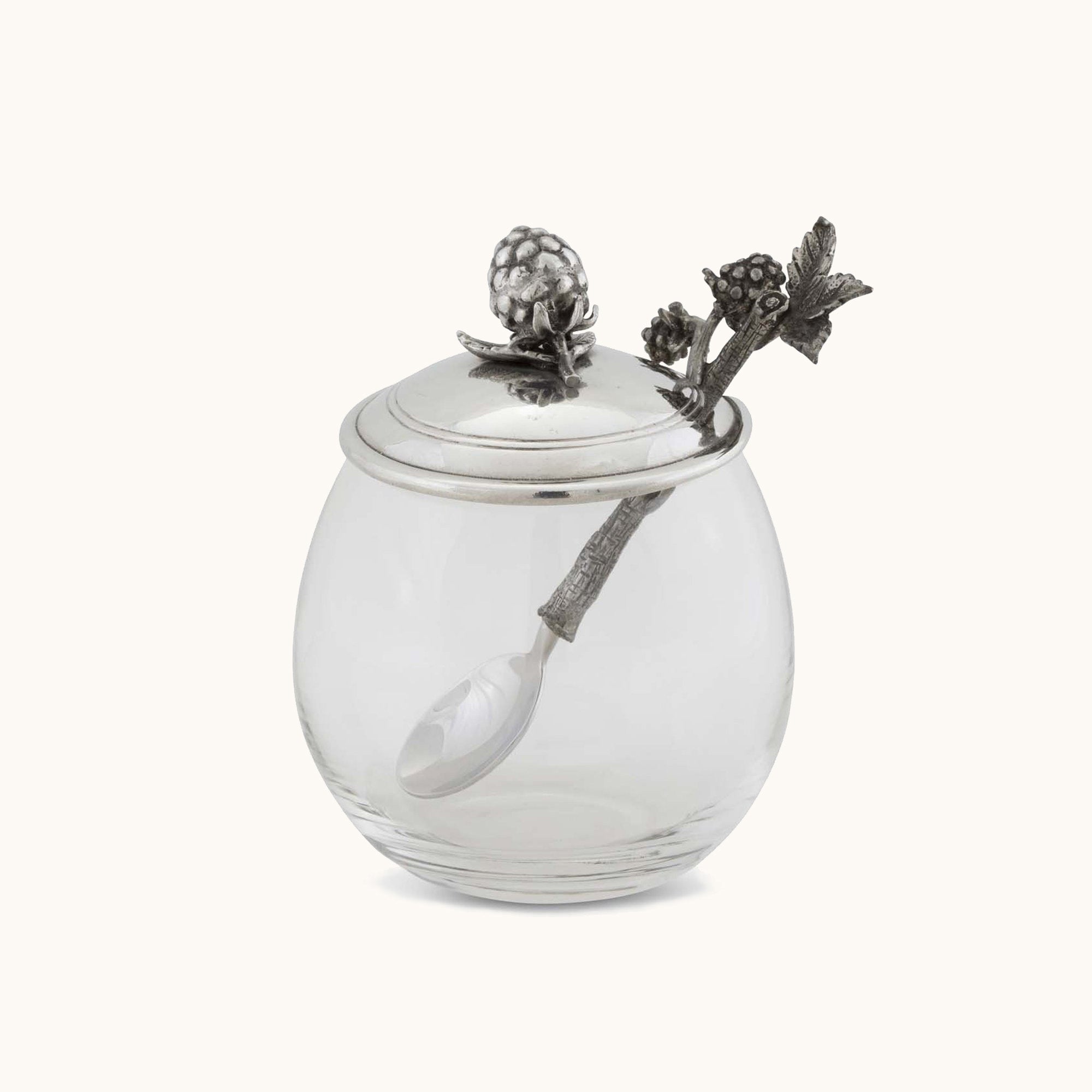 Blackberry Jam Jar With Spoon