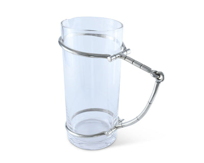 Horse Bit Glass Pitcher