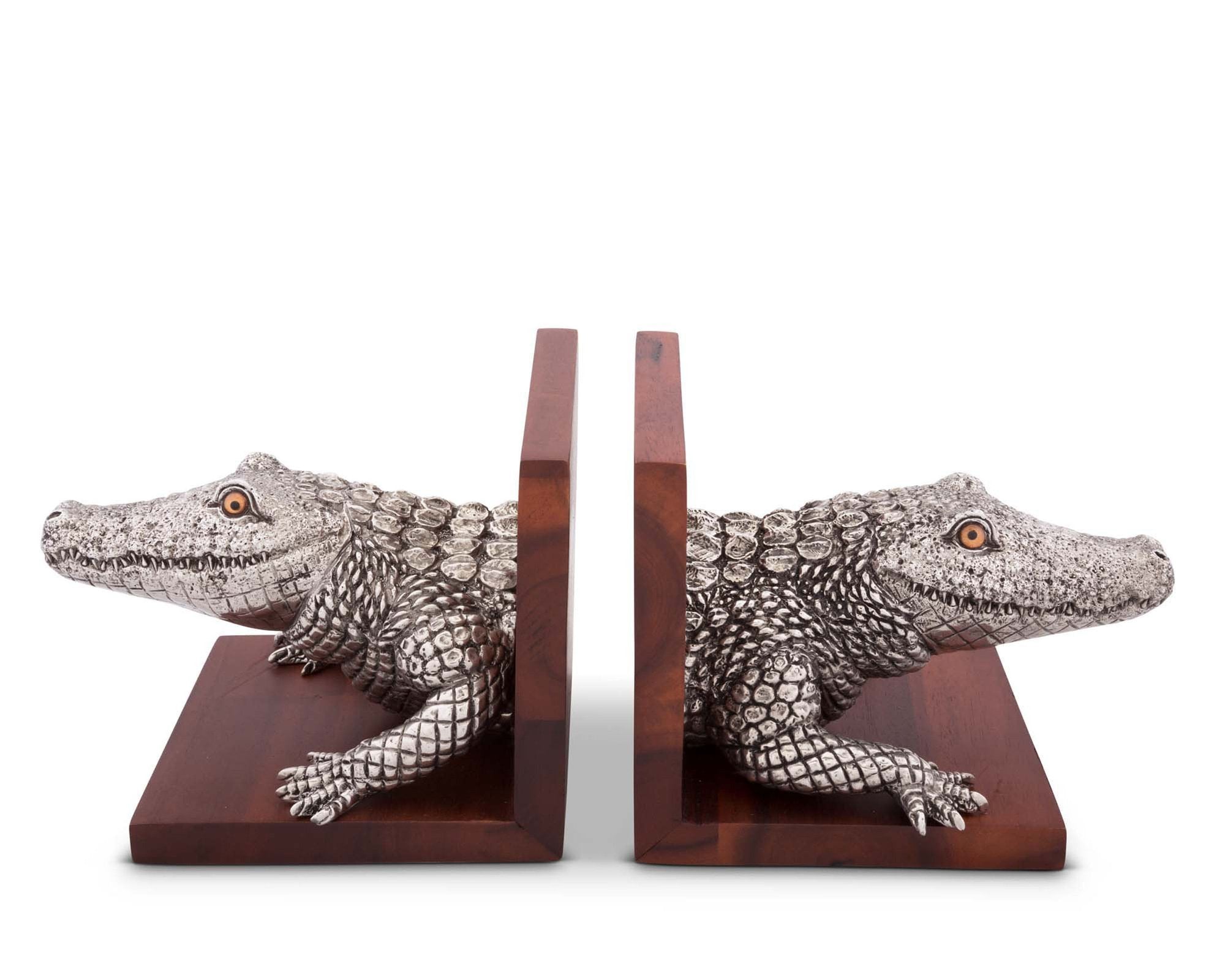 Bookends Alligator