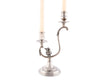 Two Taper Pewter Song Bird Candelabra