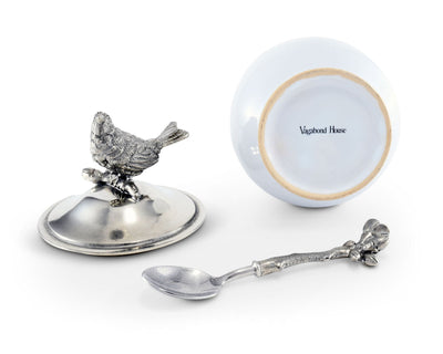 Song Bird Sugar Bowl And Spoon