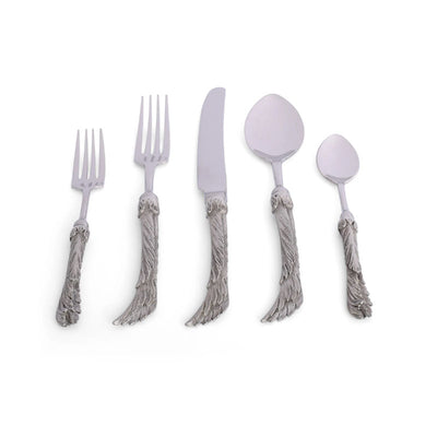 Avian Pattern Stainless Place Setting