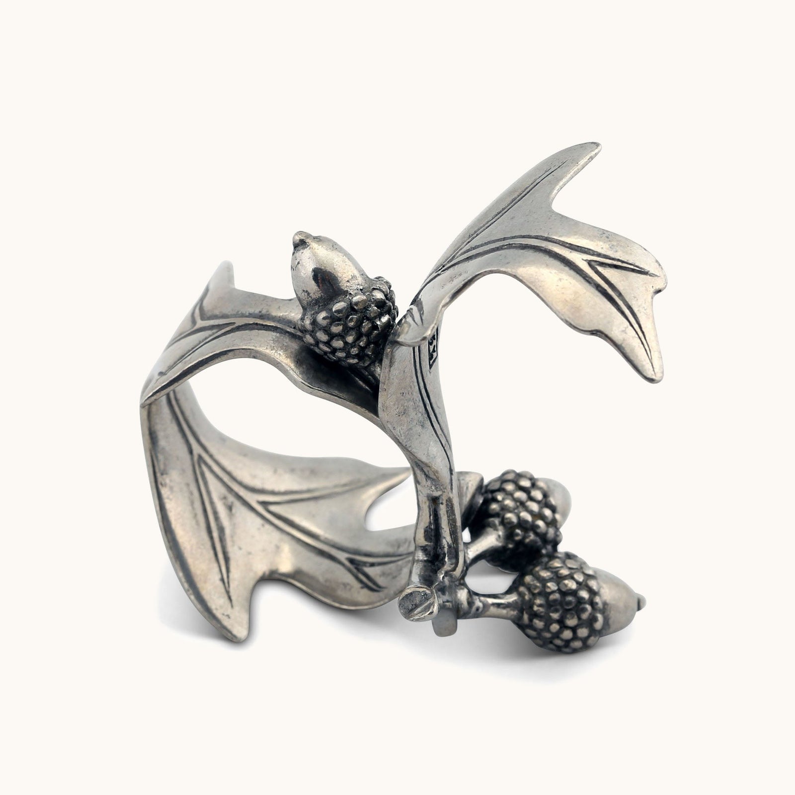 Pewter Acorn & Oak Leaf Napkin Ring