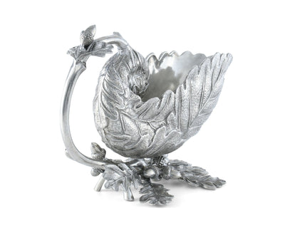Pewter Oak Leaf Gravy Boat