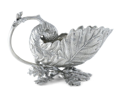 Pewter Oak Leaf Gravy Boat