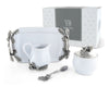 Stoneware Creamer Set - Pewter Acorn & Oak Leaf