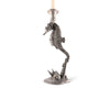 Pewter Seahorse Candlestick
