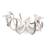 Four Taper Pewter Octopus Candelabrum