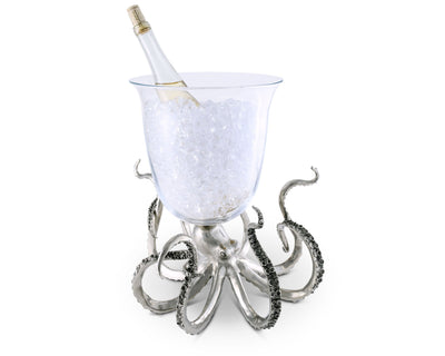 Octopus Glass Ice Bucket