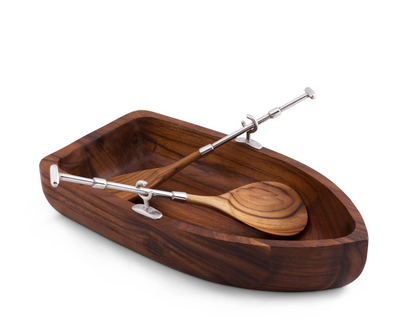 Row Boat Salad Bowl Set