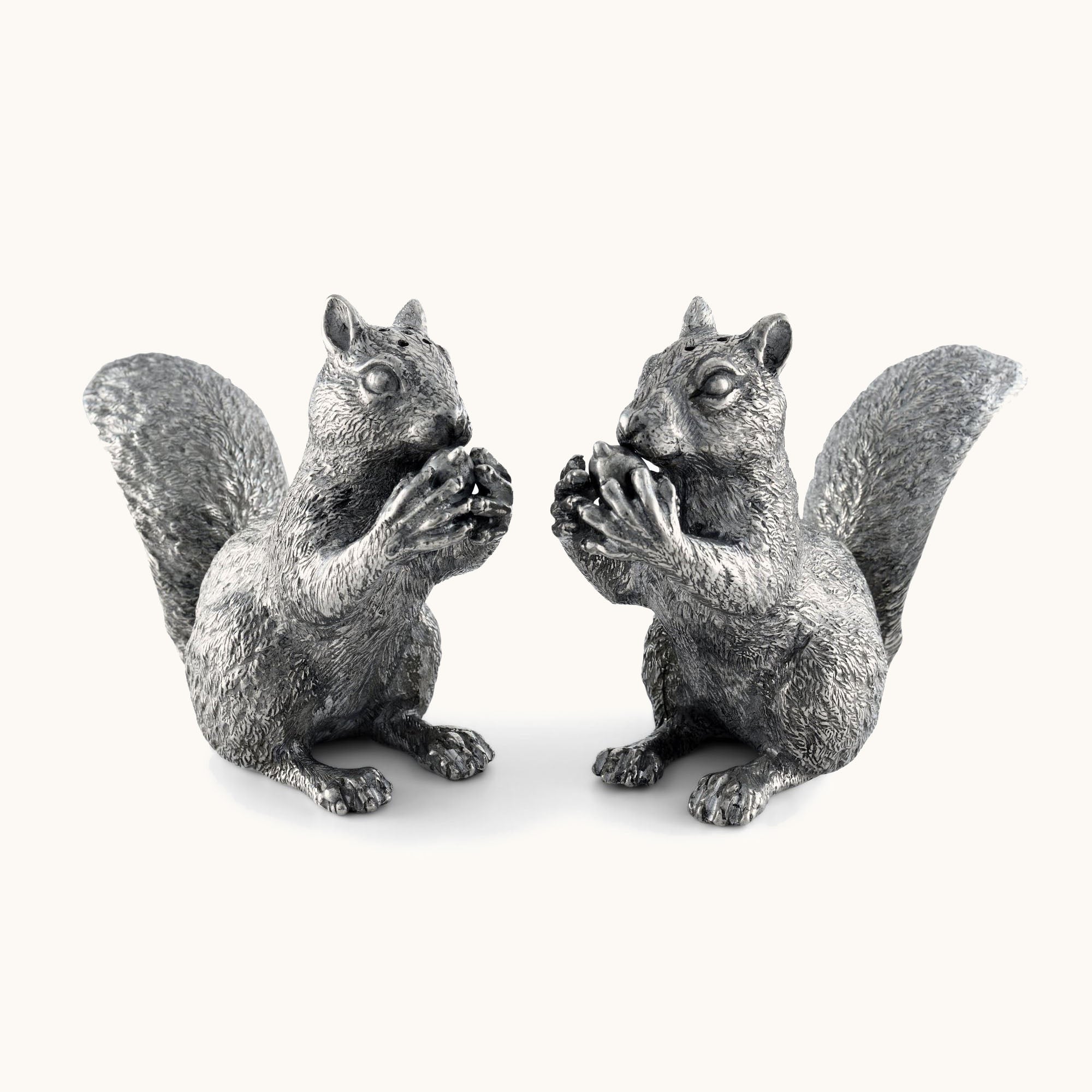 Pewter Squirrels Salt & Pepper Set