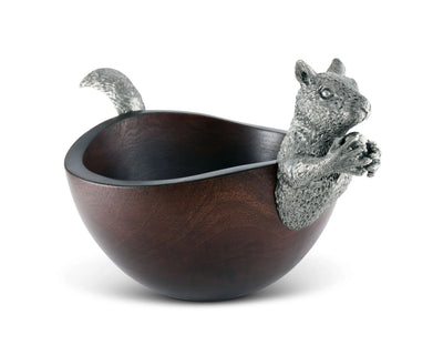 Squirrel Head And Tail Nut Bowl - Sm