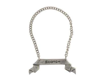 Pewter Ribbon Decanter Tags