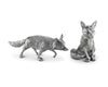 Pewter Foxes Salt & Pepper Set