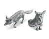 Pewter Foxes Salt & Pepper Set