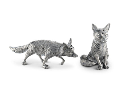 Pewter Foxes Salt & Pepper Set