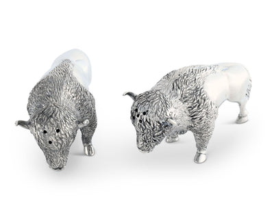 Pewter Bison Salt & Pepper Set